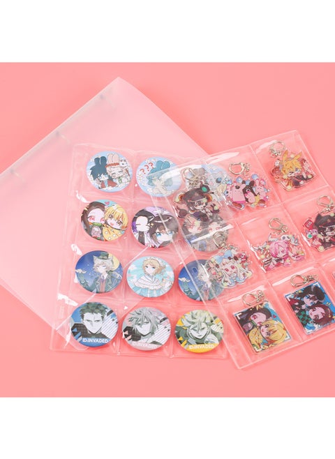 Collection Book Inner Page Badge Keychain Six Grid Twelve Grid Twenty Grid Storage Page-Color:SC-11 Keychain Collection Book Stickers