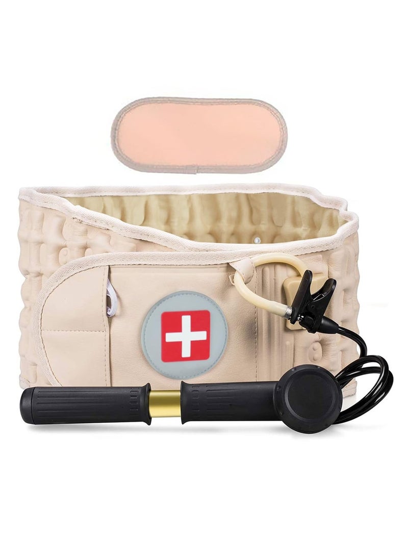 Arabest Inflatable waist beltwaist support, nursing Back Brace for Lower Back Pain Relief for men and women, 360° full-wrapped air column support  - Image 1