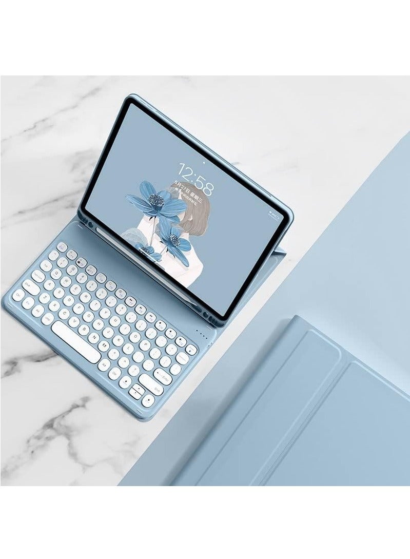 iPad 10th Generation 10.9" Keyboard Case Cute Round Key Color Keyboard Wireless Detachable Keyboard Cover for iPad 10 10.9-inch 2022 - Image 2