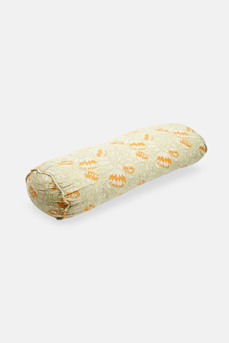 Muy Mucho Removable Cover Bolster Cushion 50 x 15 cm, Green