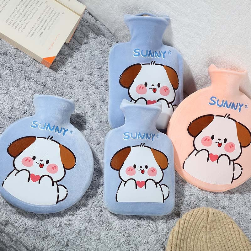Best-Selling Cartoon Warm Water Injection Water Bag Detachable Cloth Cover Environmentally Friendly Thickened Liner Hand Warmer Water Bag Printing - Image 3