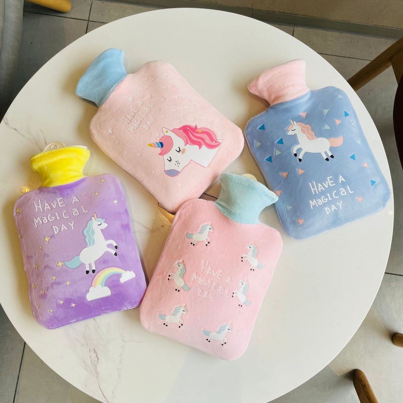 Best-Selling Cartoon Warm Water Injection Water Bag Detachable Cloth Cover Environmentally Friendly Thickened Liner Hand Warmer Water Bag Printing - Image 1