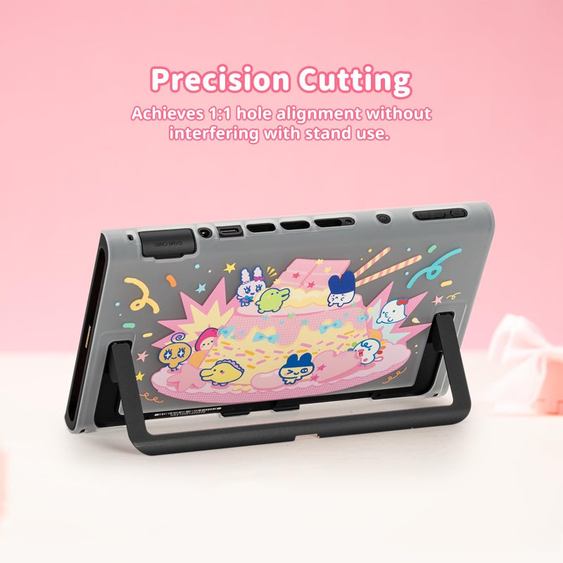 WISHAVEN Protective Case Compatible with Switch 2 (2025), Hard PC Shockproof Anti-Scratch Protective Shell for Switch 2, Separable Protective Cover for Controller - TamaCake - Image 5