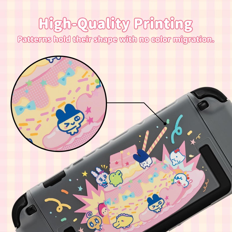 WISHAVEN Protective Case Compatible with Switch 2 (2025), Hard PC Shockproof Anti-Scratch Protective Shell for Switch 2, Separable Protective Cover for Controller - TamaCake - Image 4