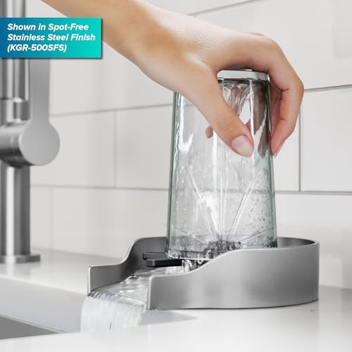KRAUS CleanMate Glass Rinser for Kitchen Sink in SpotFree Brushed Brass Color Finish KGR500SFBB - Image 3