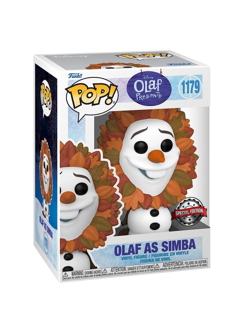 Funko Pop! Disney!: Olaf Presents - Olaf As Simba - Image 1