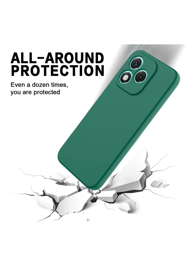 دبليو تيك غطاء حماية Honor 400 Lite 5G 2025 من السيليكون السائل الناعم (MCRPSN) - أخضر داكن - Image 4
