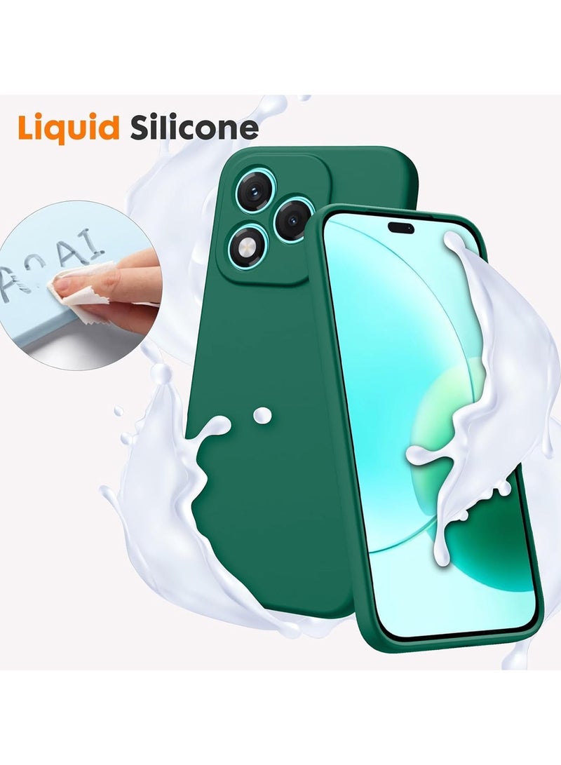 دبليو تيك غطاء حماية Honor 400 Lite 5G 2025 من السيليكون السائل الناعم (MCRPSN) - أخضر داكن - Image 3