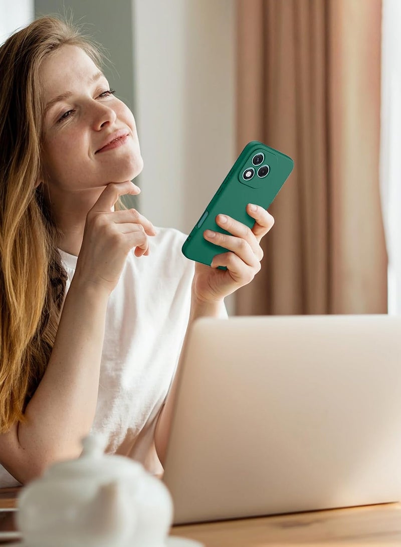 دبليو تيك غطاء حماية Honor 400 Lite 5G 2025 من السيليكون السائل الناعم (MCRPSN) - أخضر داكن - Image 2