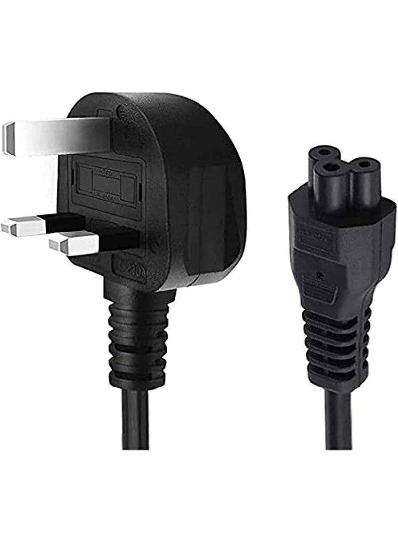JSBazar 2 pcs Laptop Power Cable  UK Plug to C5 3 pin Laptop Power lead - Image 2