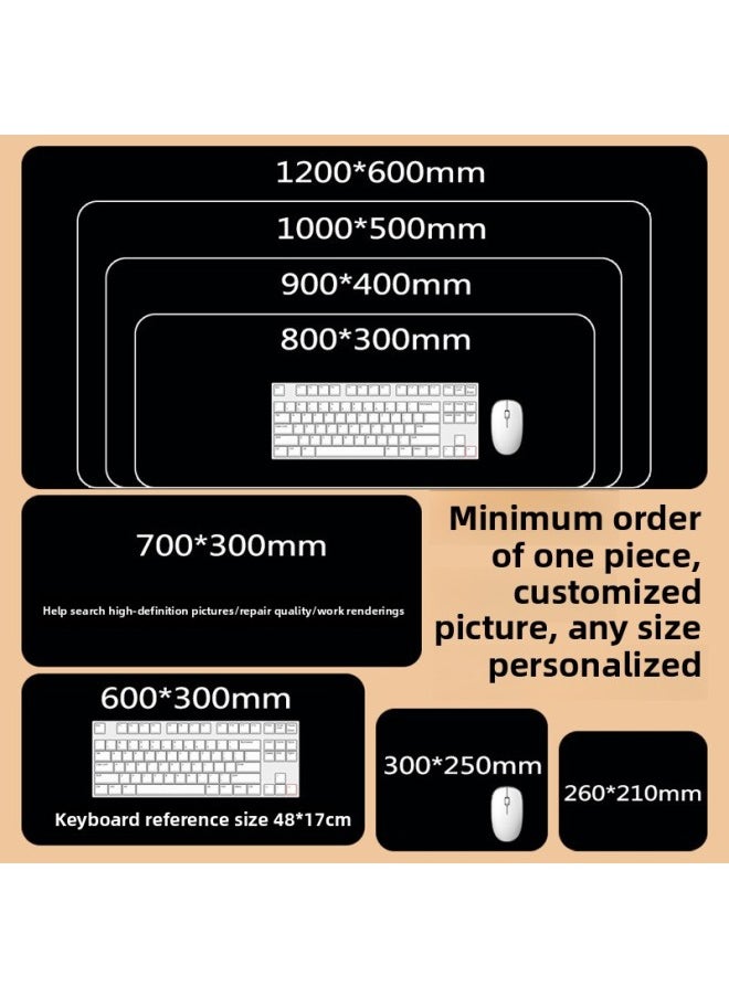 Generic - 4045 Mouse Pad E-sports Chicken Csgo Game Soft Pad Computer Keyboard Pad Male FPS Large Table Mat Wholesale-Color:400mm*450mm*6mm-Pattern:Tiger Character-yellow Bully Lion Head - Image 1