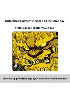 4045 Mouse Pad E-sports Chicken Csgo Game Soft Pad Computer Keyboard Pad Male FPS Large Table Mat Wholesale-Color:400mm*450mm*6mm-Pattern:Tiger Character-yellow Bully Lion Head