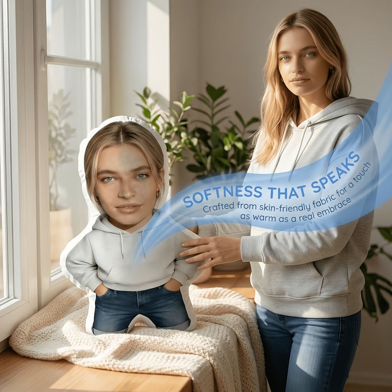 Custom Photo Mini Pillow 45cm Personalized Soft Fabric Cushion Machine Washable Perfect for Gifts or Home Decor Comfortable Accessory 3D Double Sided Printed Plush Pillow - Image 2