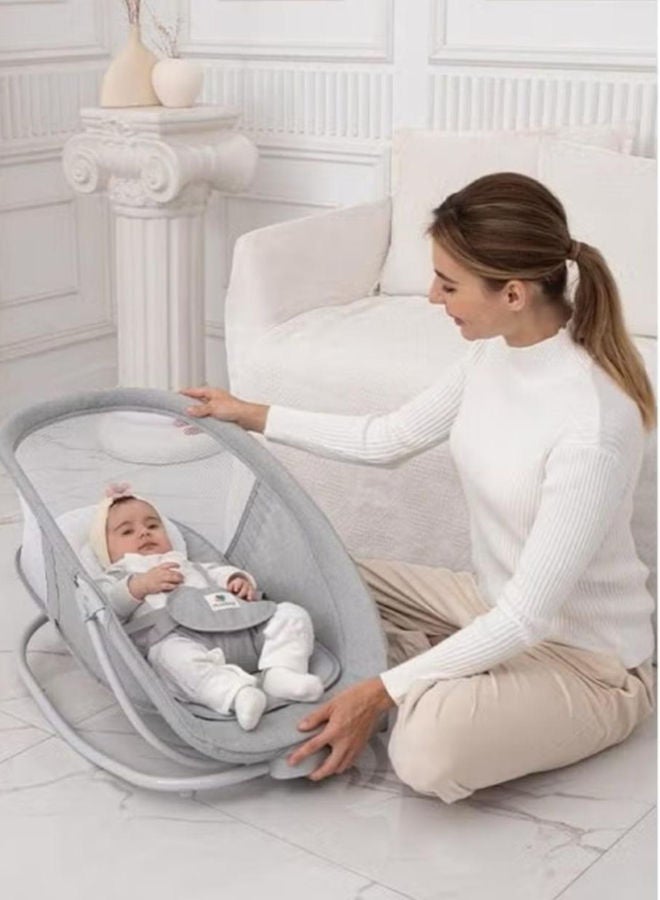 umbrella 4-in-1 Multifunctional Baby Crib with Built-in Mosquito Net - Image 2