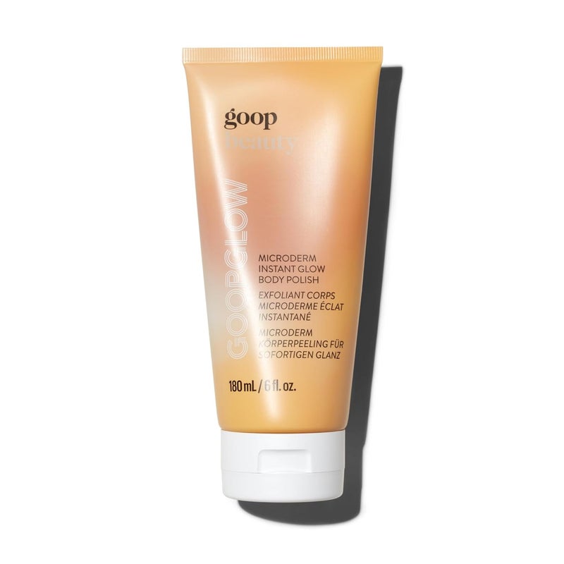 goop Beauty Microderm Body Polish  Exfoliating Scrub  Foaming Cleanser for Glowing Skin  Salts  Kakadu Plum Seed Oil for Hydration  Inspired by Microdermabrasion  6 fl oz
