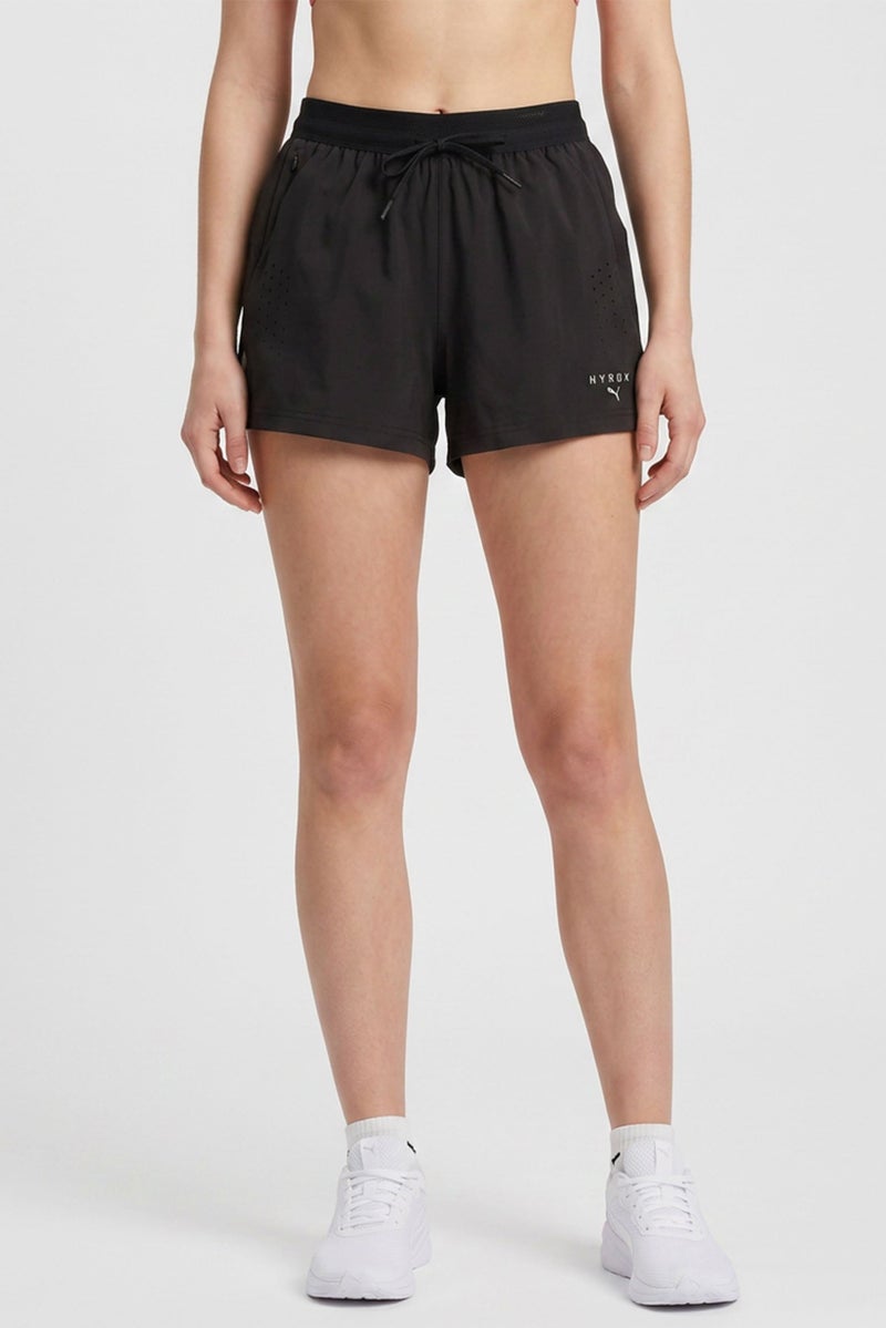 Puma x Hyrox Women Sportswear Fit Training Shorts, Black - Image 1
