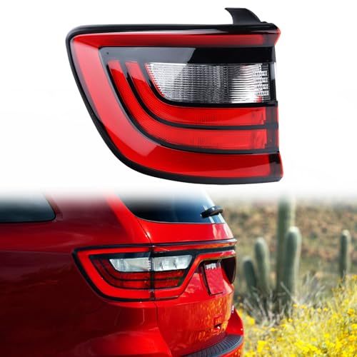 KAMDKI Left Driver Side Outer Tail Light LED Rear Lamp Compatible for 2014-2023 Dodge Durango With Bulbs 68155949AD 68272127AA - Image 1