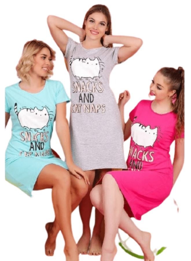 جنة فستان نوم قطن