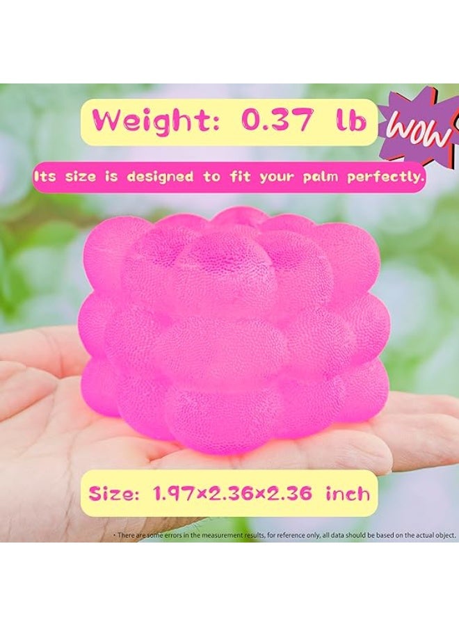 SquishyFun multicolor Squishy Stretchy Stress Cube, Gel Filled Sensory Fidget Toy for Anxiety Relief - Image 2