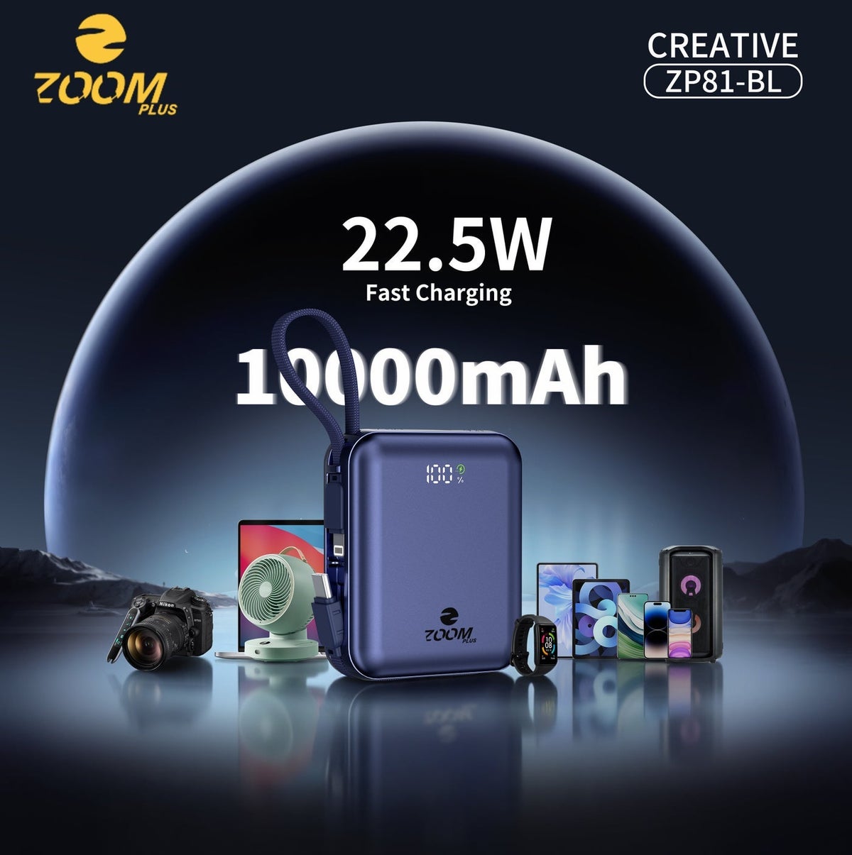زوم بلس Zoomplus ZP81 22.5W 10000mAh