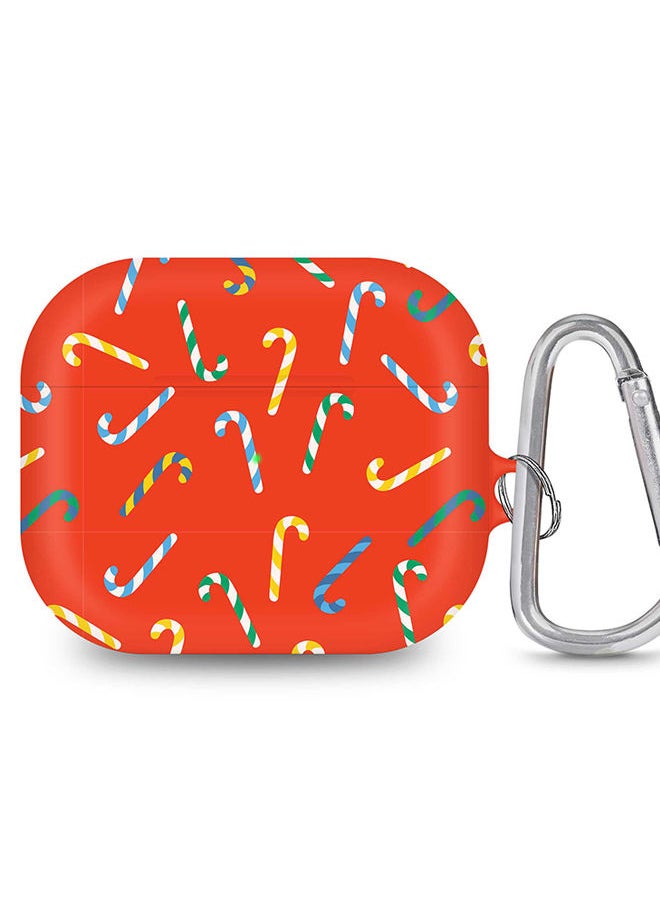 StylePods Case for Airpods 3rd Gen Case With Anti-Lost Keychain - Candy Canes