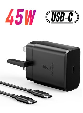 45W Super Fast for Samsung Galaxy S23 Ultra, S23+, S23, S22 Ultra 5G, S22+, S22, S20, S20 FE, S21, S10, A53, A33, A13, A03, M13 USB-C Phone Wall Plug for Samsung - pzsku/Z1B350825ED5815D01C24Z/45/_/1738266777/d46a35a4-5419-447e-9eb4-f52eadc30377