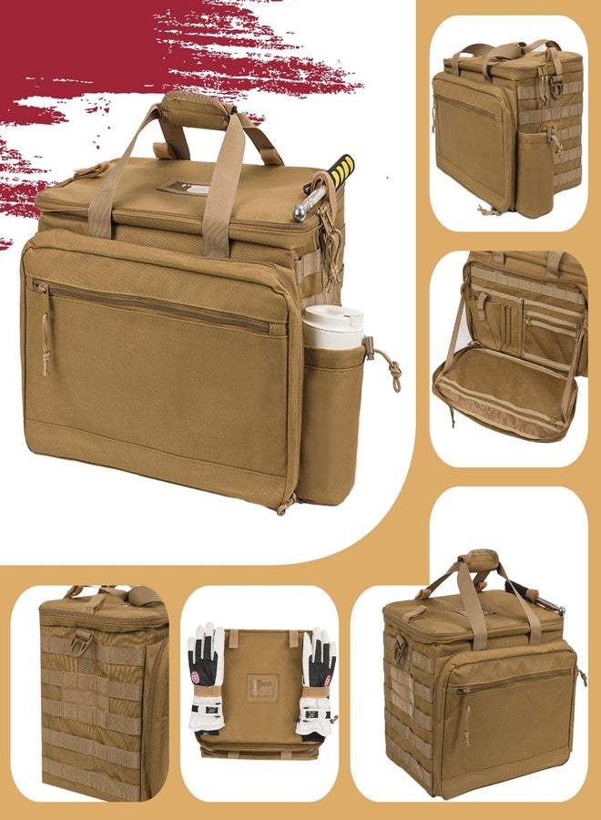 SCAVATA Patrol Bag Law Enforcement, Police Gear Car Front Seat Vehicle Organizer Bags with MOLLE System (Khaki) - Image 3
