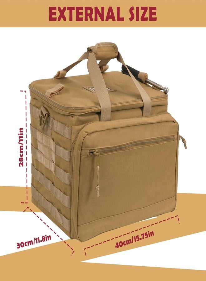 SCAVATA Patrol Bag Law Enforcement, Police Gear Car Front Seat Vehicle Organizer Bags with MOLLE System (Khaki) - Image 5