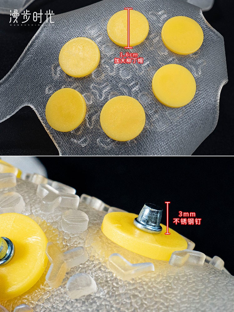 Transparent 10-Tooth Ice Claw Non-Slip Shoe Cover Snow Boots Shoes Claw Simple Snow Claw Winter Snow Day Shoes Non-Slip Artifact - Image 5