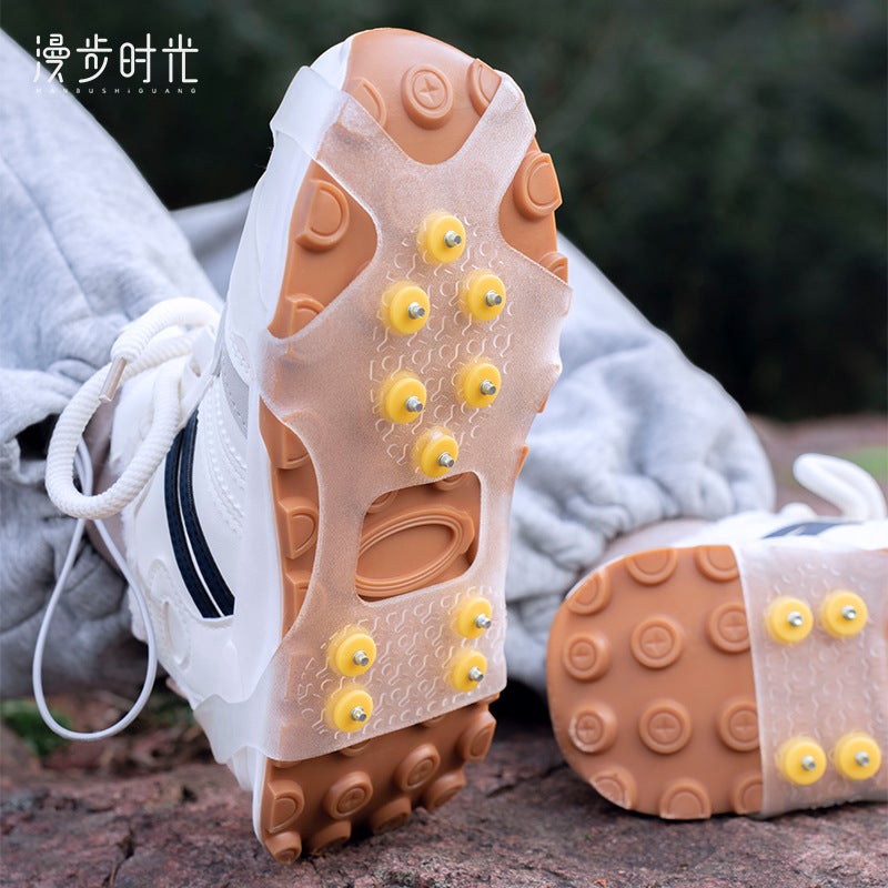 Transparent 10-Tooth Ice Claw Non-Slip Shoe Cover Snow Boots Shoes Claw Simple Snow Claw Winter Snow Day Shoes Non-Slip Artifact - Image 1