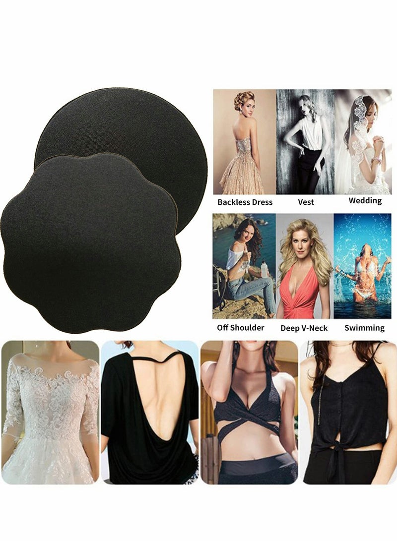 Silicone Adhesive Push Up Bras for Women, Invisible Strapless Backless Lift Up Bra, 2 Pairs - Image 3