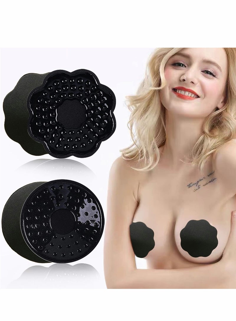 Silicone Adhesive Push Up Bras for Women, Invisible Strapless Backless Lift Up Bra, 2 Pairs - Image 5