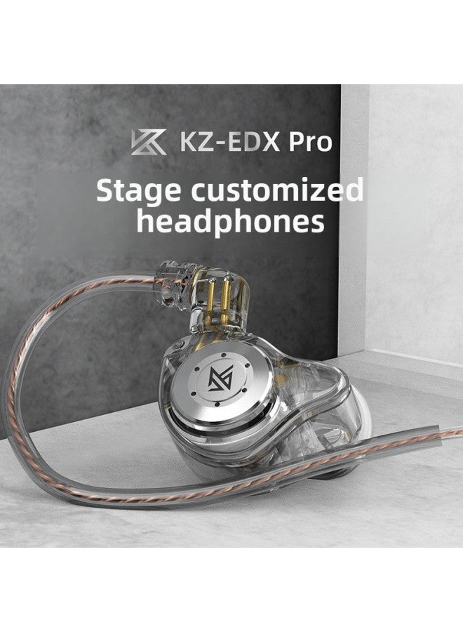 سماعة رأس KZ-EDX PRO بملف متحرك HiFi مع تحكم سلكي لجهاز Mac للهاتف المحمول ولعبة كمبيوتر داخل الأذن سماعة موسيقى رياضية - اللون: إصدار قياسي سماوي - Image 2