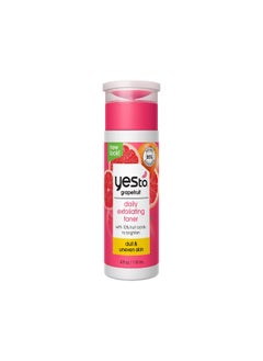 Yes To Grapefruit Daily Exfoliating Toner Brightening Formula To Retexturize & Brighten Your Skin With Ahas Bhas Vitamin C & Antioxidants Natural Vegan & Cruelty Free 4 Fl Oz  - Image 1