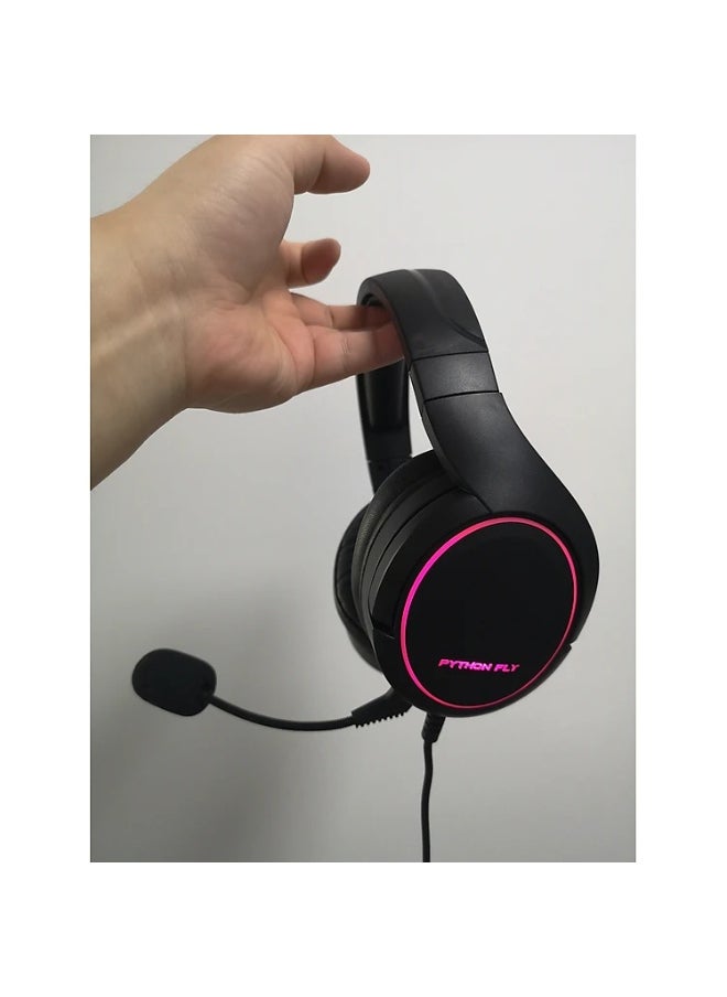 X6 Pro Gaming Headset for Xbox One, PS4, PC, Controller, Noise Cancelling Over Ear Headphones with Mic, LED Light Bass Surround Soft Memory Earmuffs for PS2 Mac
