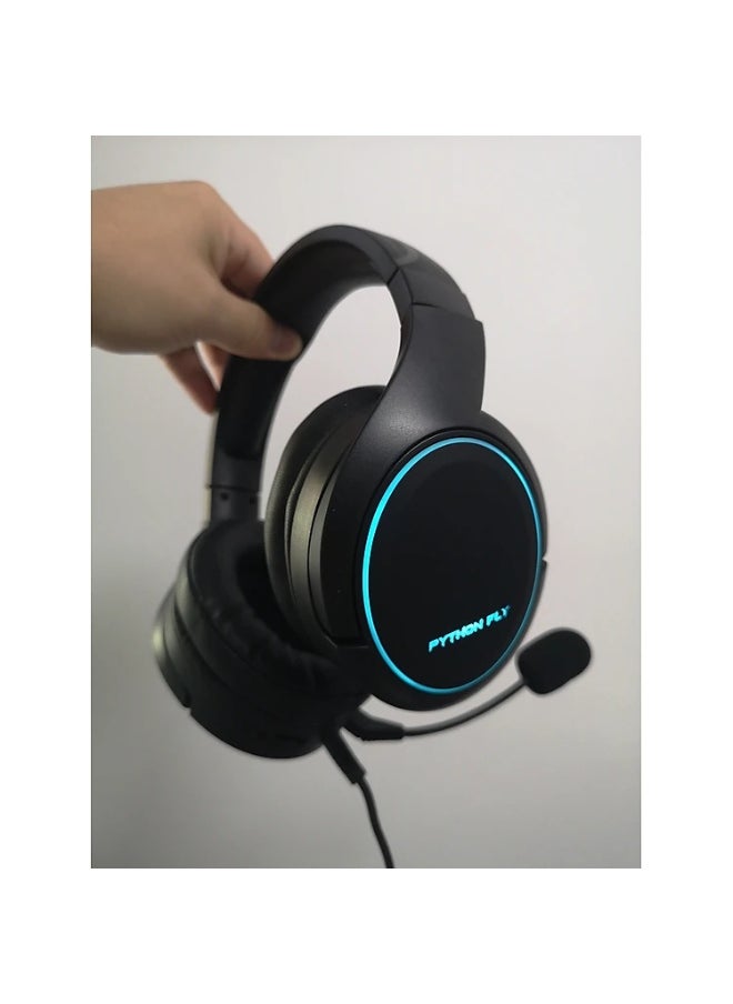 X6 Pro Gaming Headset for Xbox One, PS4, PC, Controller, Noise Cancelling Over Ear Headphones with Mic, LED Light Bass Surround Soft Memory Earmuffs for PS2 Mac