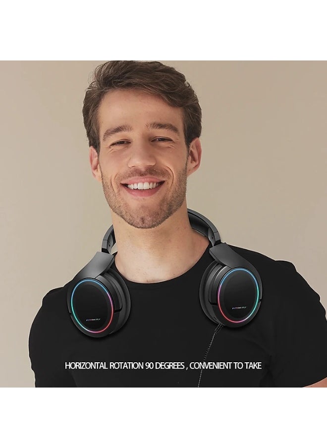 X6 Pro Gaming Headset for Xbox One, PS4, PC, Controller, Noise Cancelling Over Ear Headphones with Mic, LED Light Bass Surround Soft Memory Earmuffs for PS2 Mac