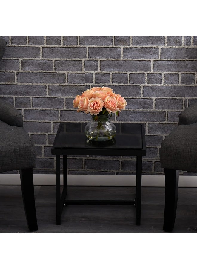 Nearly Natural Rose Artificial Arrangement with Vase - Image 3