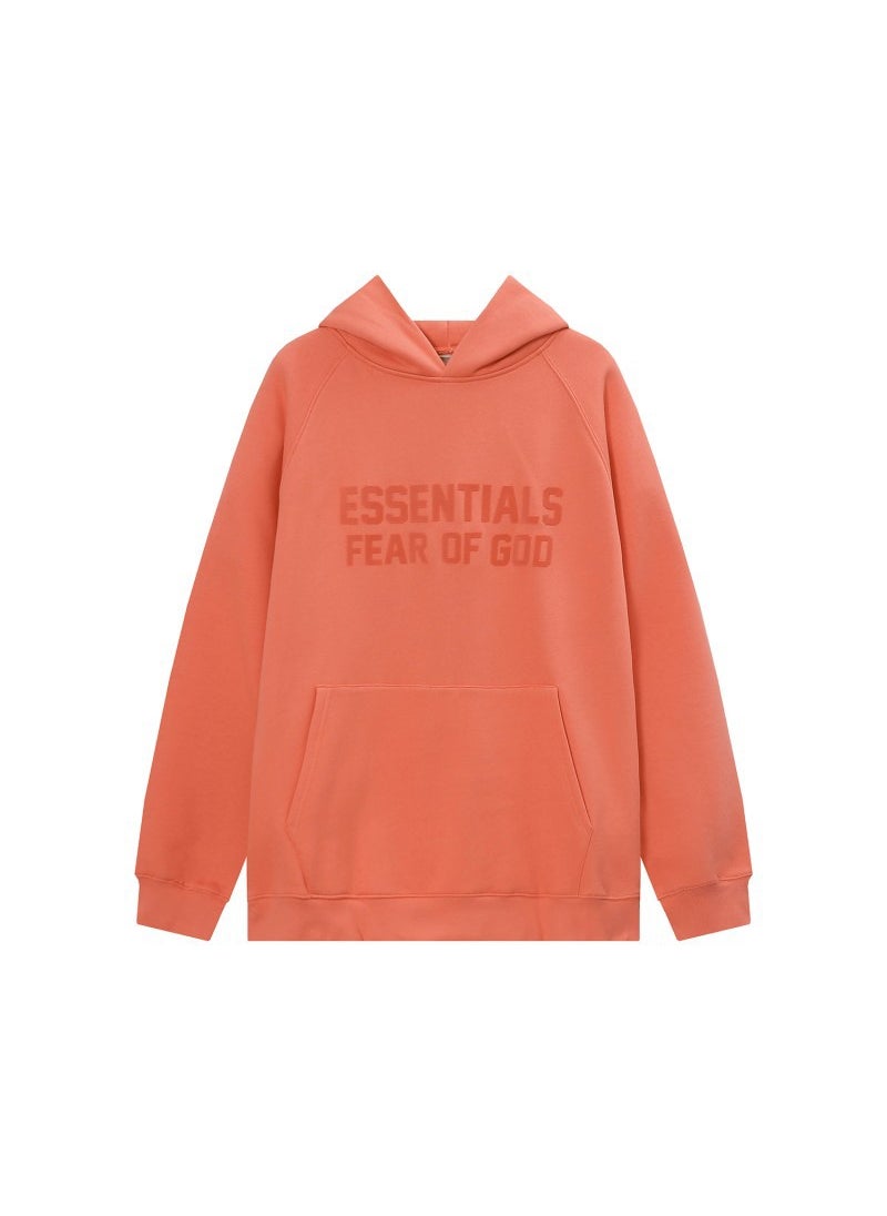Generic - Season 8 FOG Essentials Velour Hoodie Unisex Coral red - Image 1