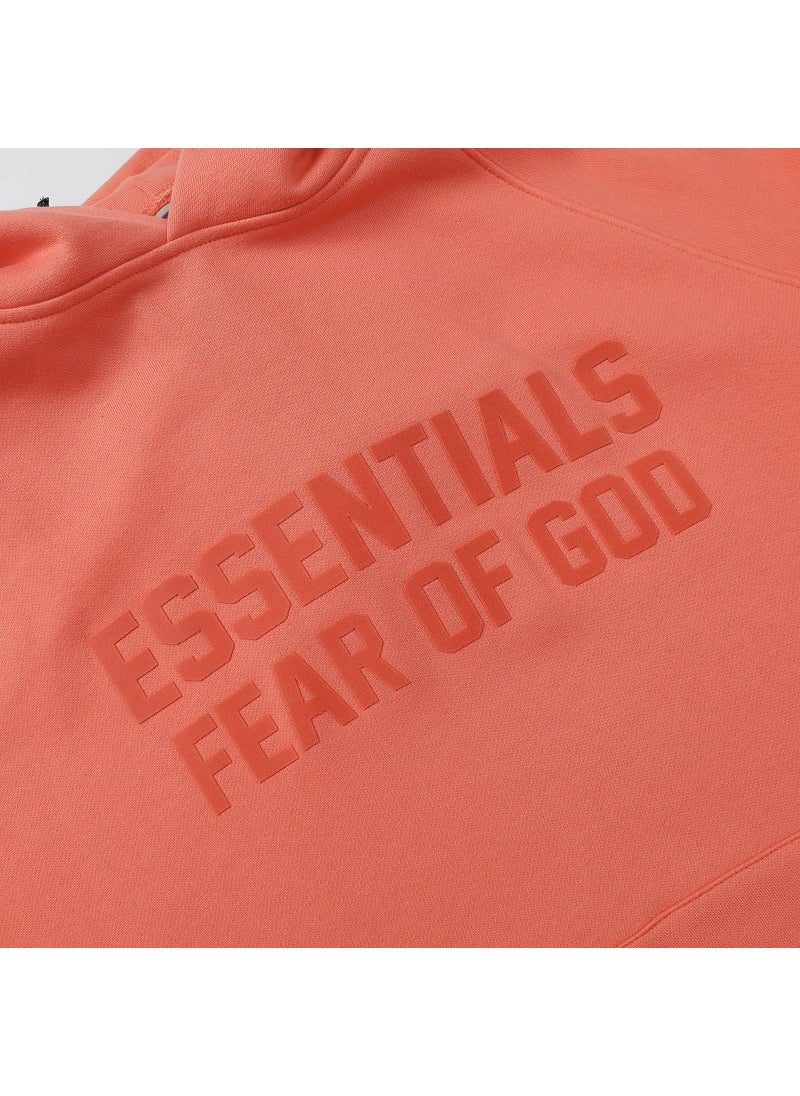 Generic - Season 8 FOG Essentials Velour Hoodie Unisex Coral red - Image 1