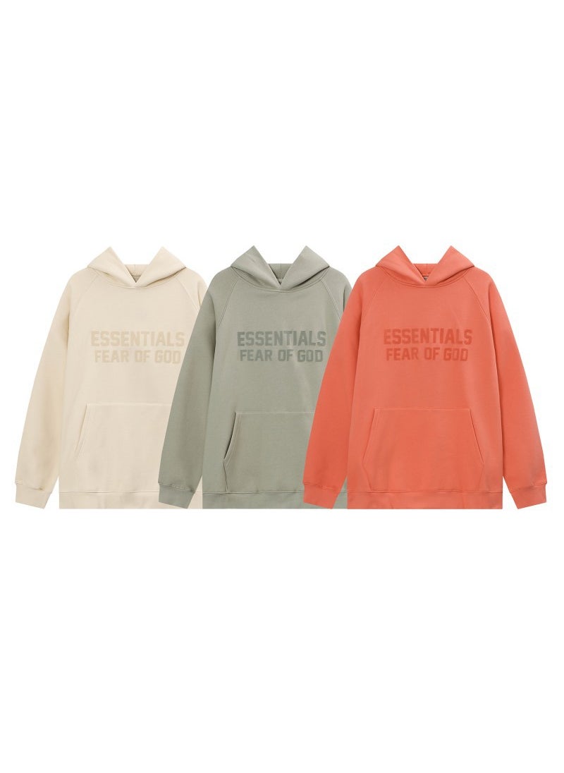 Generic - Season 8 FOG Essentials Velour Hoodie Unisex Coral red - Image 1