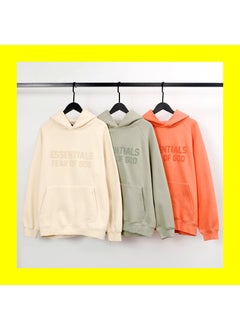 Generic Season 8 FOG Essentials Velour Hoodie Unisex Coral red  - Image 2