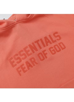 Generic Season 8 FOG Essentials Velour Hoodie Unisex Coral red  - Image 5