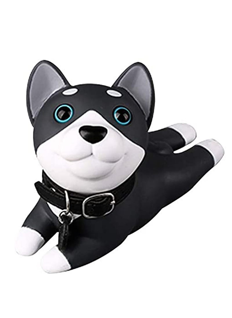Y&D Decorative Door Stopper Cute Dog Stop Silicone Stops Style Wedge for Home and Office Black White, Prevent Accidental Locks In the Room  - Image 2