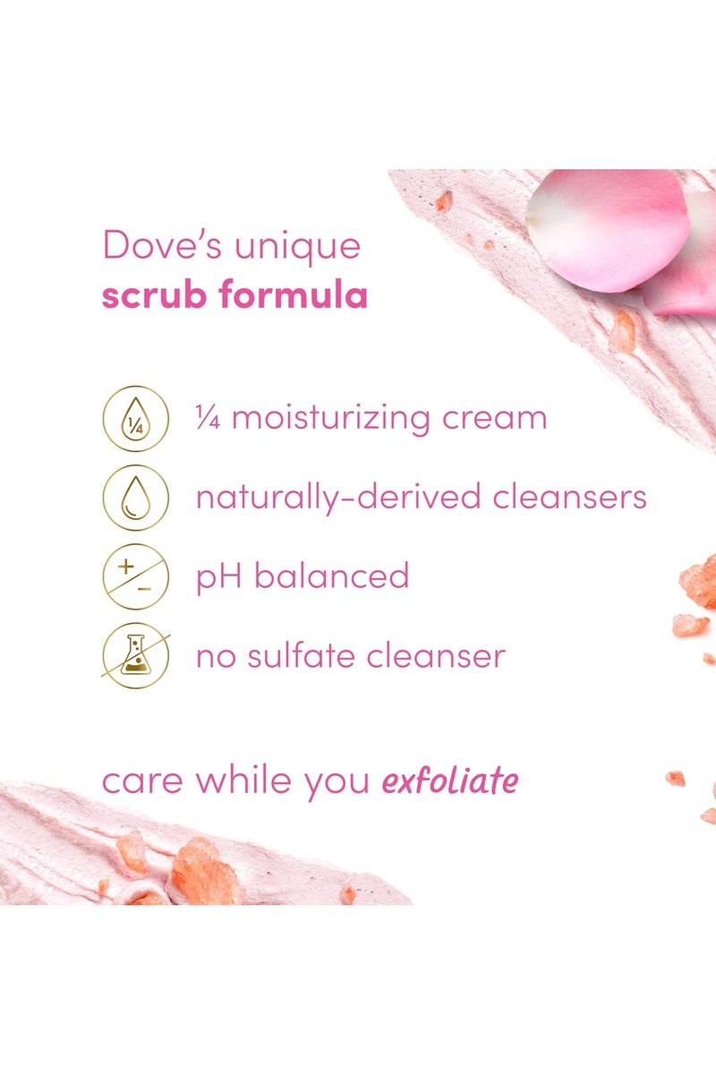 Dove Body Scrub Himalayan Salt & Rose Oil 425g - Image 5