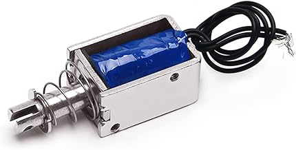 Fielect DC 12V 25N Pull Type Solenoid Electromagnet 10mm Stroke Open Frame Solenoid Electromagnet Linear Motion, - Image 1