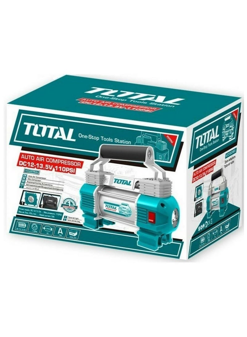 TOTAL Auto Air Compressor With Light 12V TTAC2506 - Image 3