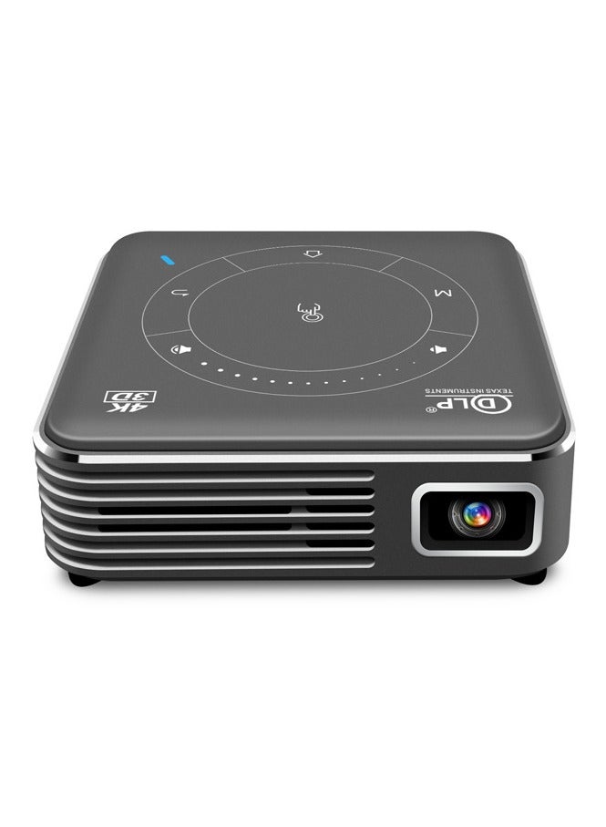 DLP Mini DLP Portable Intelligent Micro Projector with Android 9.0 System, WiFi Bluetooth Wireless Projector Built In Battery,Portable 3D 4K HD Co-screen Projector Includes Tripod& Remote Control - Image 1