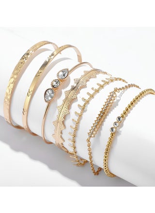 Gold Multi-Layers Open Bracelet Set of 7 - pzsku/Z1B35A2337B3B5C3E6CEBZ/45/_/1714973859/70fe11f1-200f-4c6b-bb4a-d149ff70ae42