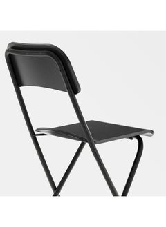 Zaboon Bar Stool With Backrest, Foldable, Black/Black, 63 Cm  - Image 4